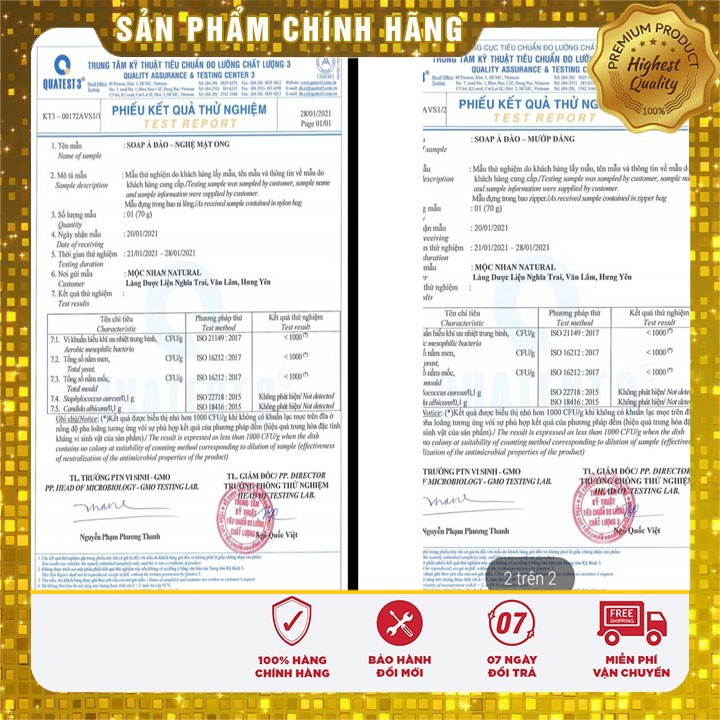 [Sale Khủng]  Xà Bông Nghệ Mật Ong - Mướp Đắng - handmade Mộc Nhan Natural - ngừa thâm, trắng sáng, mát da | BigBuy360 - bigbuy360.vn