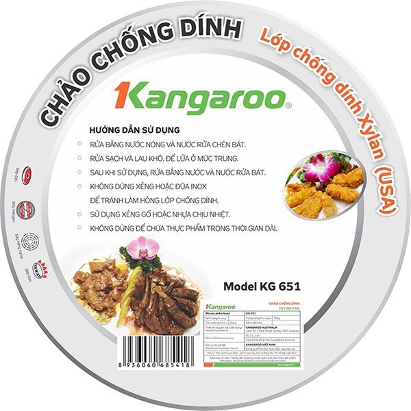 Chảo nhôm Kangaroo KG651 24cm