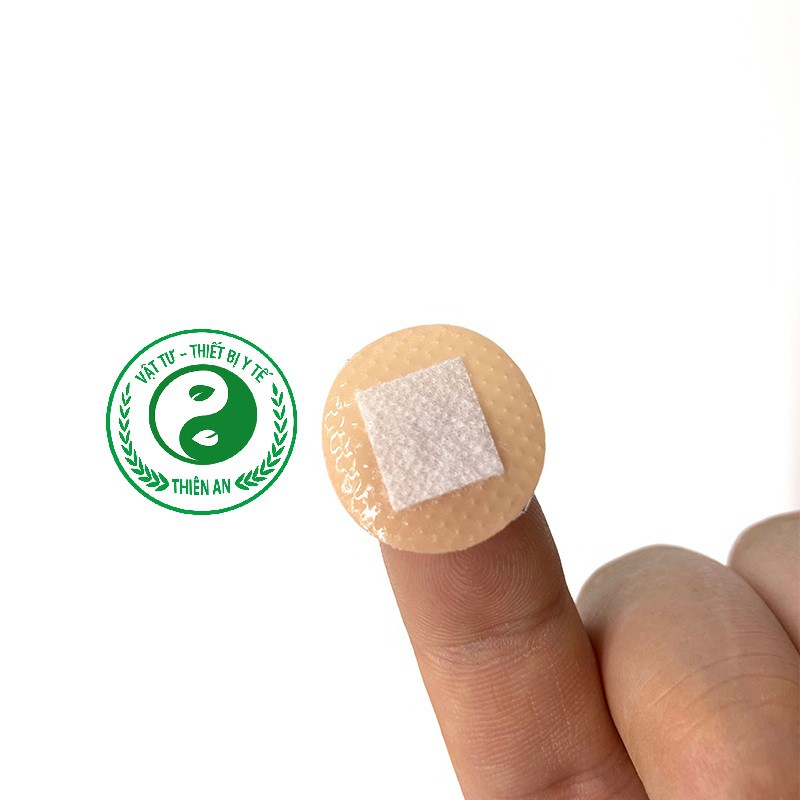 Combo 100 miếng dán tròn thẩm mỹ Bandage- An toàn- vô khuẩn- Dùng cho cấy chỉ và chăm sóc vết thương nhỏ