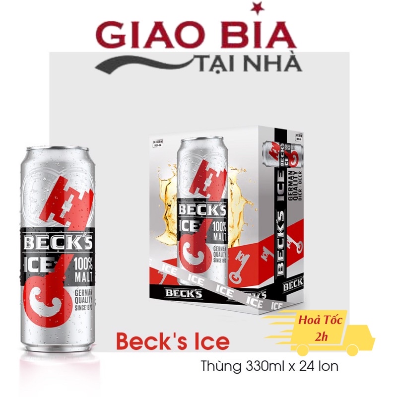 Thùng Bia Becks Ice 330ml bia Đức được tiêu thụ nhiều nhất thế giới | Chính Hãng