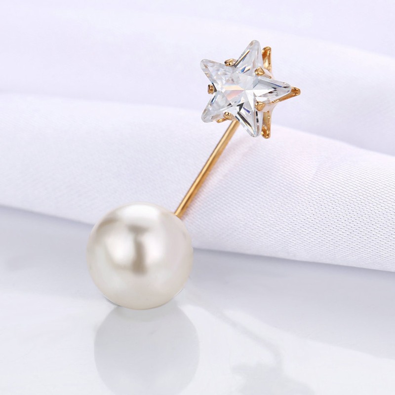 Bộ 3 ghim cài áo đính ngọc trai nhân tạo thời trang dành cho nữ