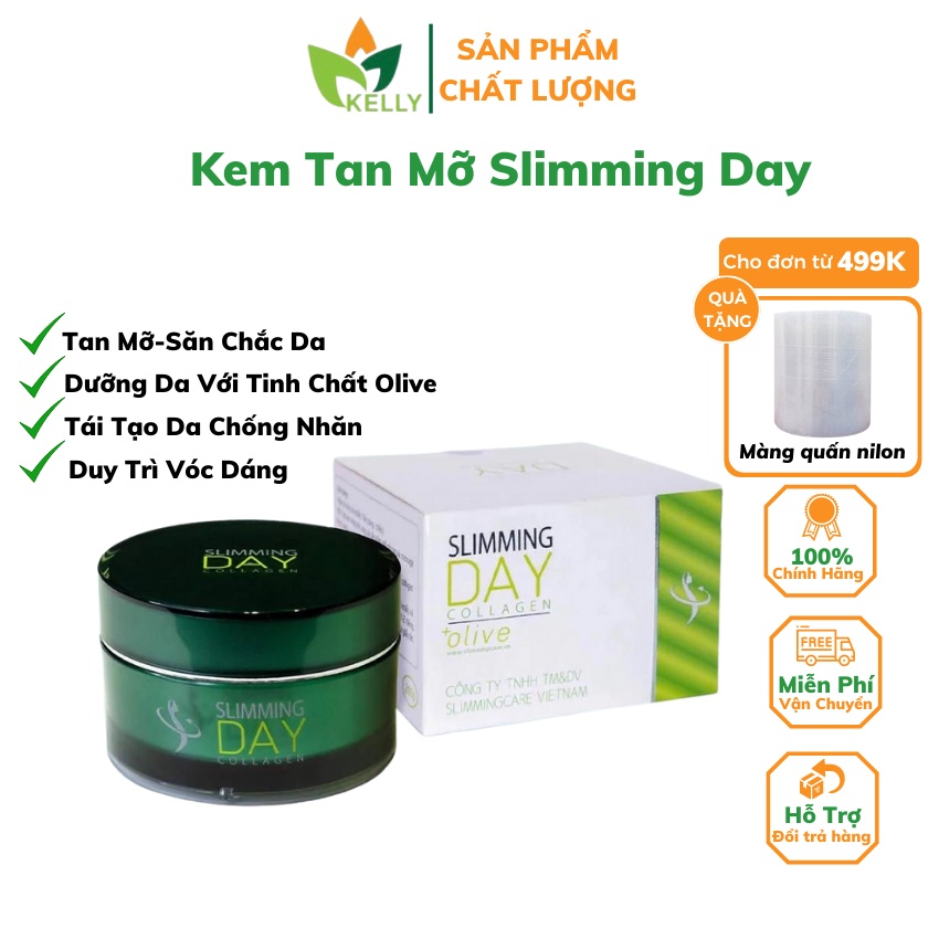 Kem Tan Mỡ Slimming Day Collagen Giảm Cân Nhanh An Toàn-Giảm Béo Mỡ Bụng Cấp Tốc-Giảm Rạn Da Mờ Thâm Sau Sinh