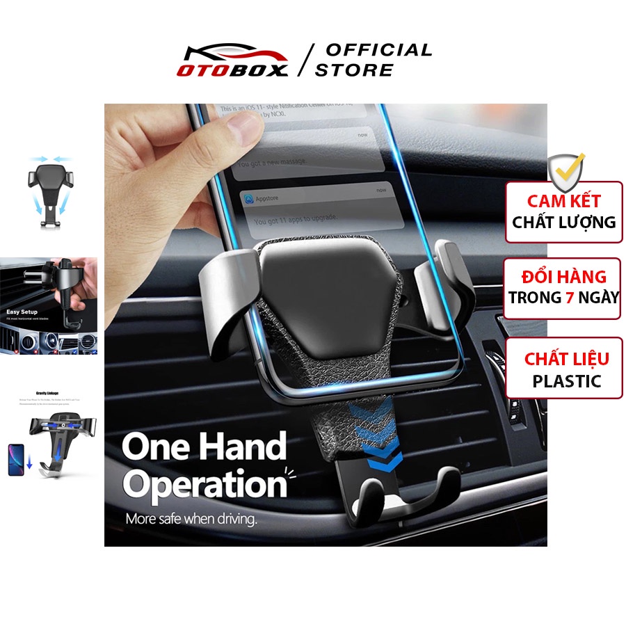 Giá đỡ điện thoại trên ô tô gắn cửa điều hoà, thông gió xe hơi giúp kẹp điện thoại chắc chắn | BigBuy360 - bigbuy360.vn