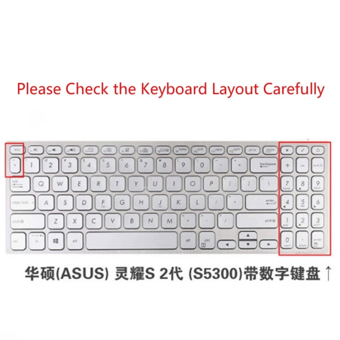 Tấm Phủ Bàn Phím Silicon Siêu Mỏng Cho Asus Vivobook S15 S5300U | BigBuy360 - bigbuy360.vn