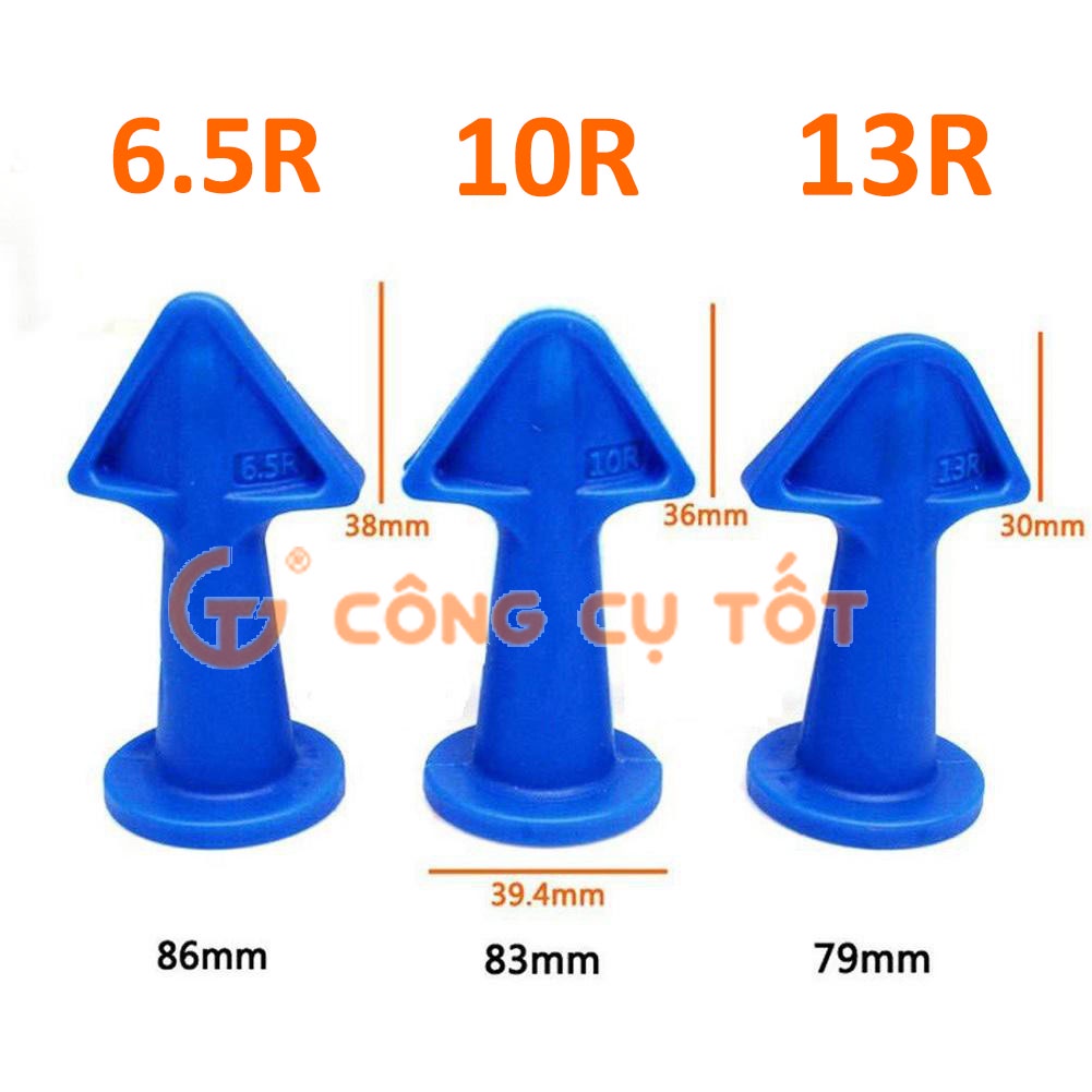 Bộ 3 đầu bơm miết silicon 6.5R 10R 13R