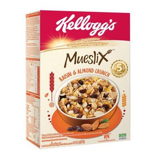 NGŨ CỐC KELLOGG'S MUESLIX RAISIN AND ALMOND CEREAL