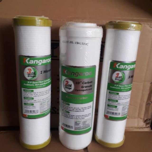 Bộ 3  lõi lọc kangaroo chính hãng