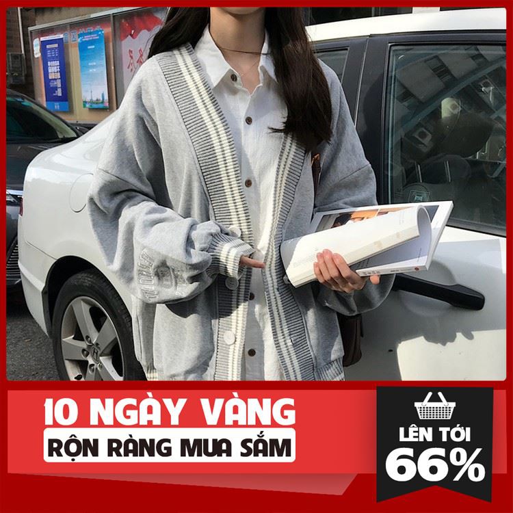 [ Big Sale ] Áo Khoác CARDIGAN VERMONT Xám THÊU TAY UNISEX [Kèm Hình Thật] thời trang uni