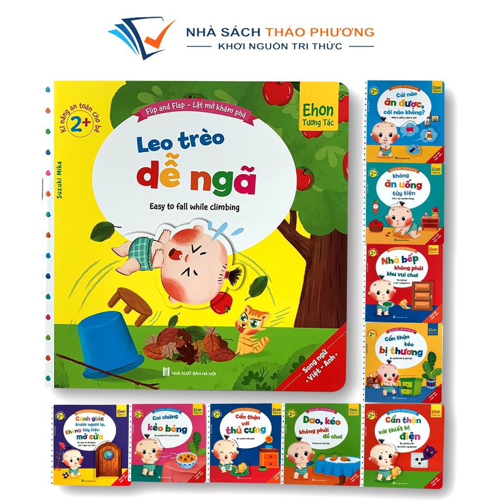 Sách - Ehon Flip and Flap - Lật mở khám phá kỹ năng an toàn cho bé 2+ (Quét mã QR có file nghe)