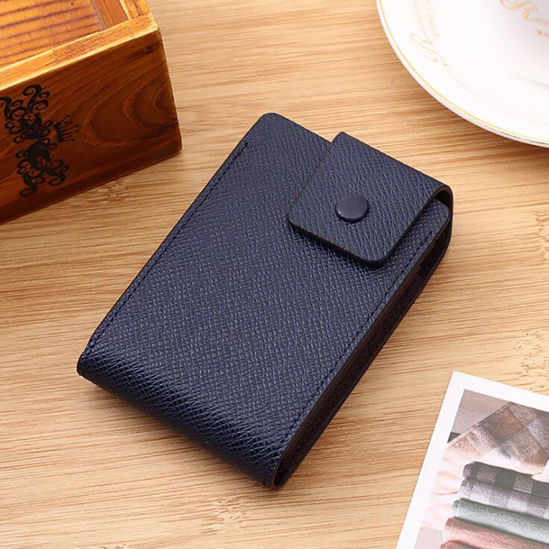 Multi-function Wallet Purse Clip Card Holder Money Leather Blue Faux PU Man Hot