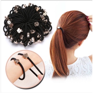Set 5 dây buộc tóc co giãn thun cột tóc chất đẹp không đau đầu