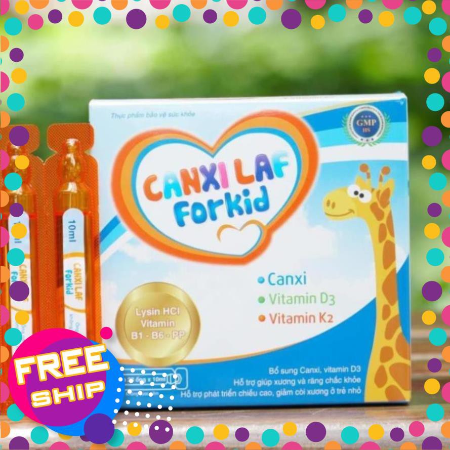 Bổ sung Canxi Phát triển chiều cao cho trẻ ❤️CHÍNH HÃNG👍 Giảm còi xương - Canxi Laf For Kid (20 ống) | Thế Giới Skin Care