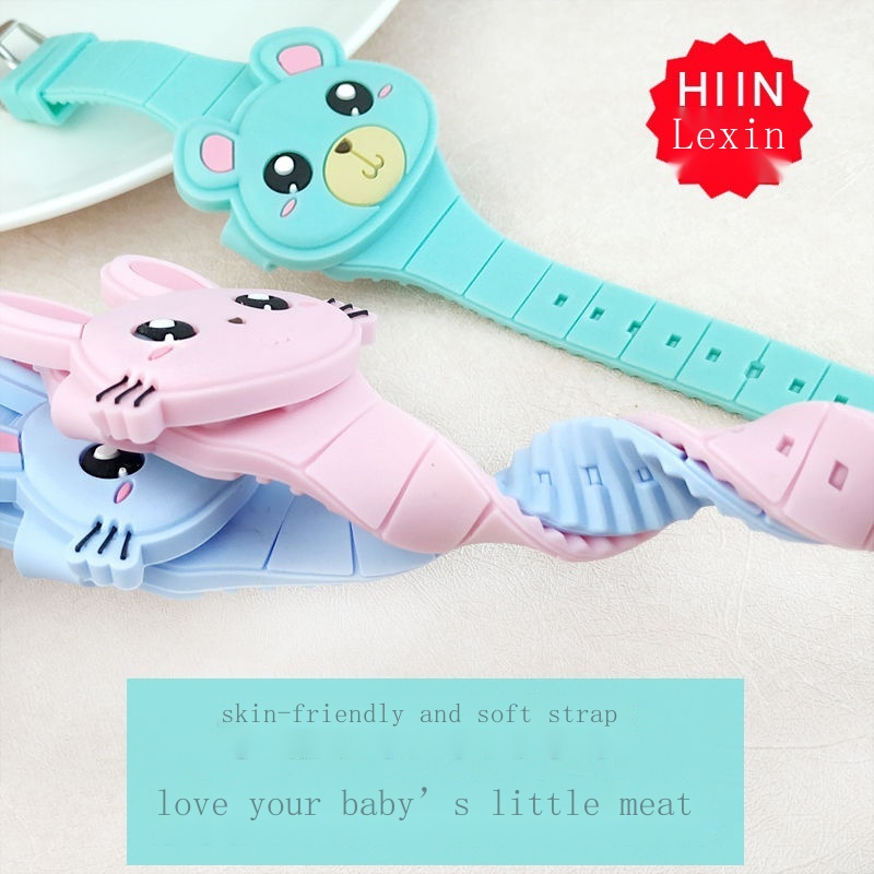 Đồng Hồ Điện Tử Chống Thấm Nước Họa Tiết Hoạt Hình Dễ Thương Cho Bé Gái 3 45