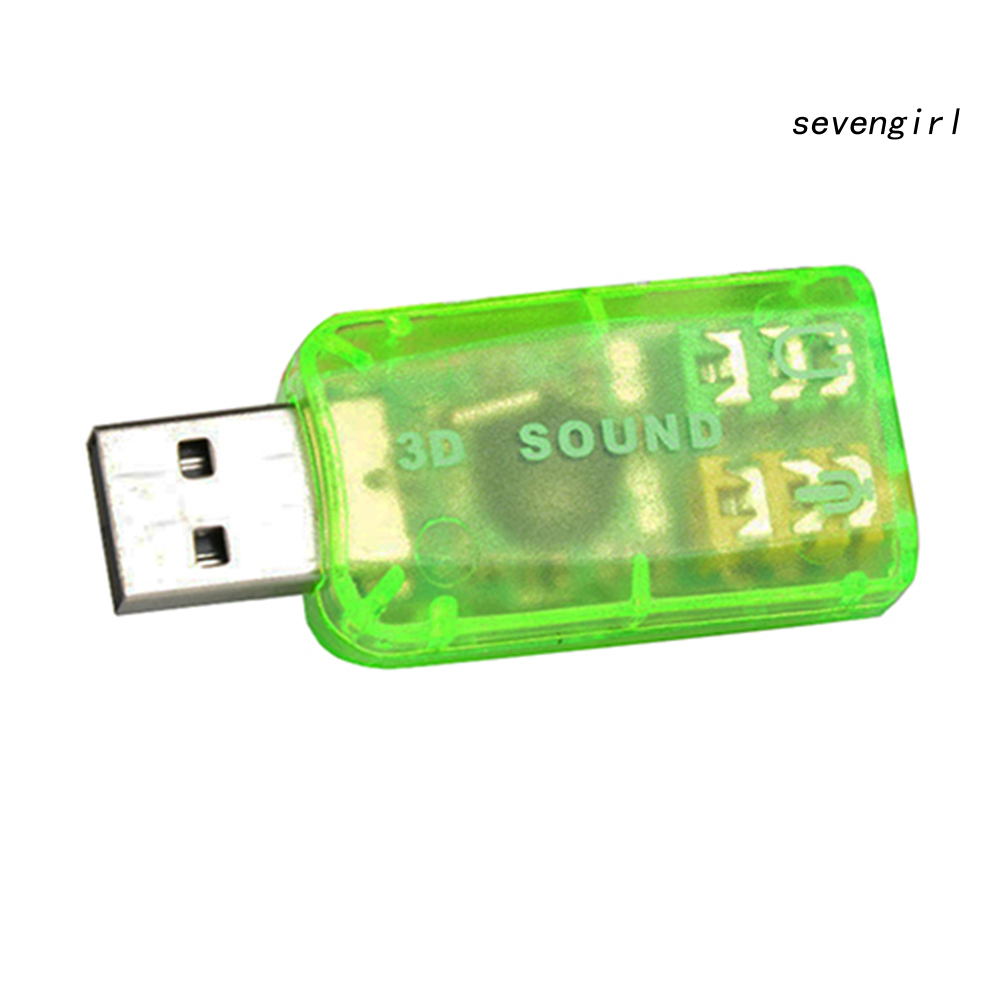 Bộ Chuyển Đổi Âm Thanh Sev-5.1 Lỗ Cắm Usb Sang 3.5mm Cho Pc 3d | BigBuy360 - bigbuy360.vn