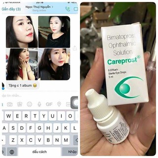 DƯỠNG DÀI MI CAREPROST BIMATOPROST OPHTHALMIC SOLUTION 5ML