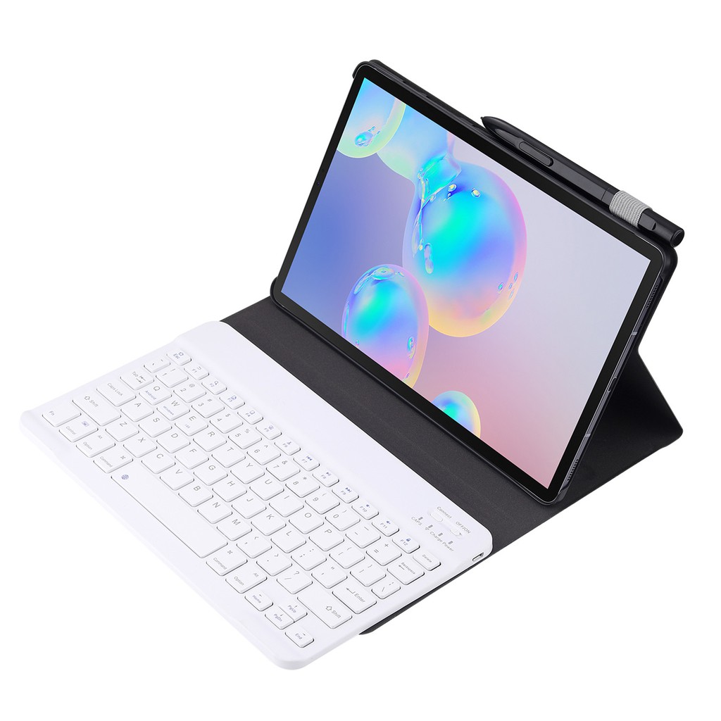 Bao Da Kèm Bàn Phím Cho Samsung Galaxy Tab S6 10.5 T860 / T8653 Kết Nối Bluetooth 3.0 Và Phụ Kiện