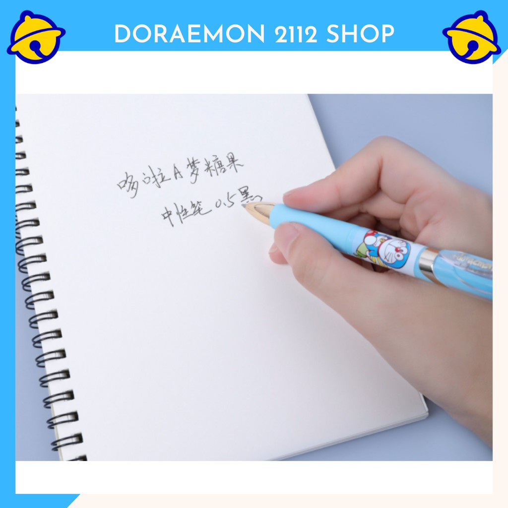 Bút bi Doraemon dễ thương mực đen ngòi bút 0.5mm