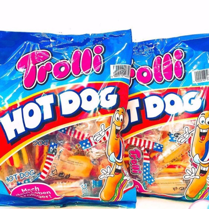 Kẹo dẻo Burger và Hotdog Trolli Mini 170g (2 loại)