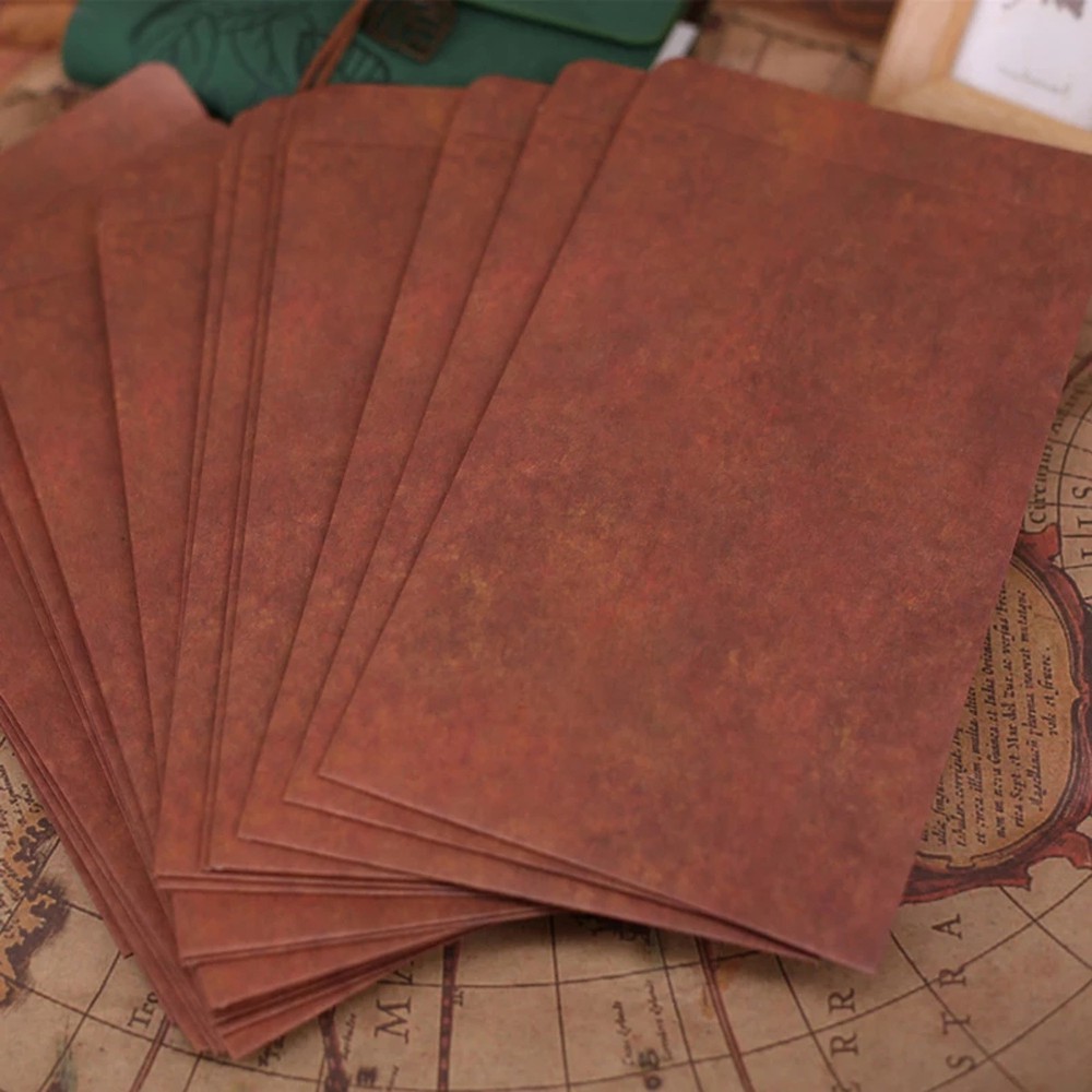 Set 20 Bao Thư Giấy Phong Cách Vintage