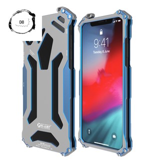💥Ready stock-R-JUST Luxury Case for iPhone X/XS Aluminum Metal Heavy Duty Armor Cover Shockproof Drop Proof Bumper Frame