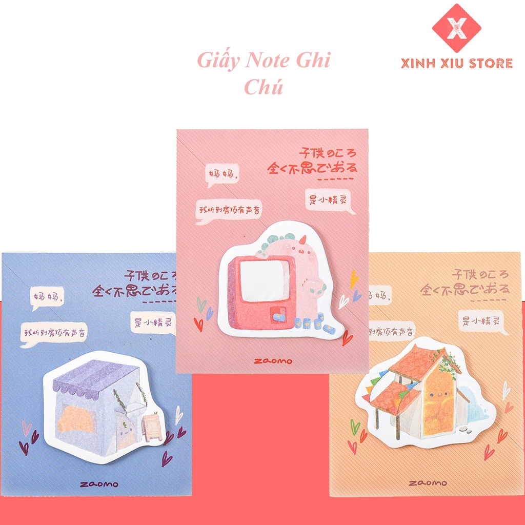 Giấy Note Ghi Chú, Ghi Nhớ Tiện Lợi Cực Dễ Thương