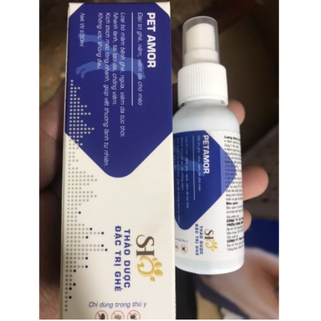 Thảo dược đặc trị ghẻ pet amor -50ml