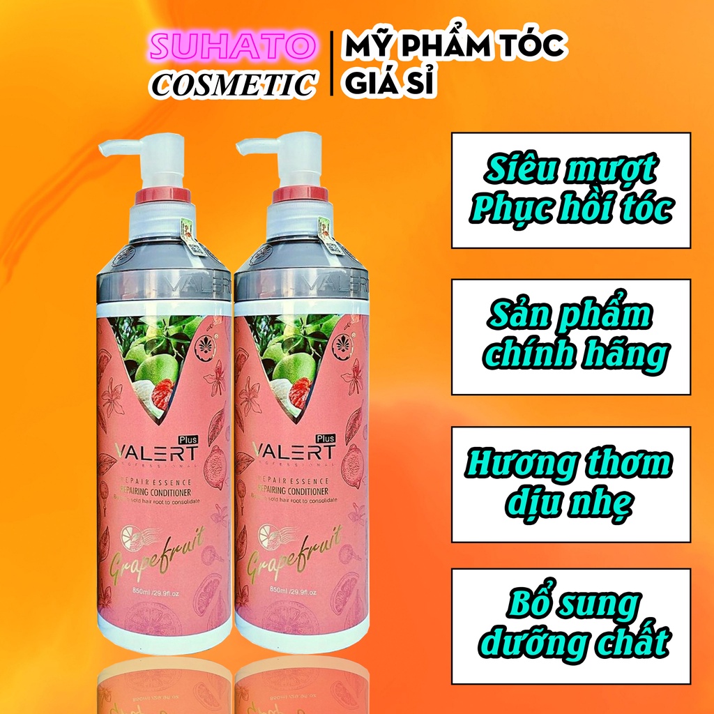 Dầu Gội Xả Bưởi Grapefruit Valert 750ml Chống Rụng Tóc.Phục Hồi Hư Tổn, Kích Thích Mọc Tóc.Hàng Chính Hãng CT53