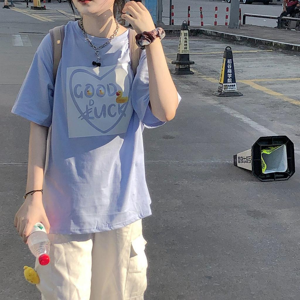 Áo Phông Nữ Summer New Cute Print Short Sleeve T-shirt Female Students