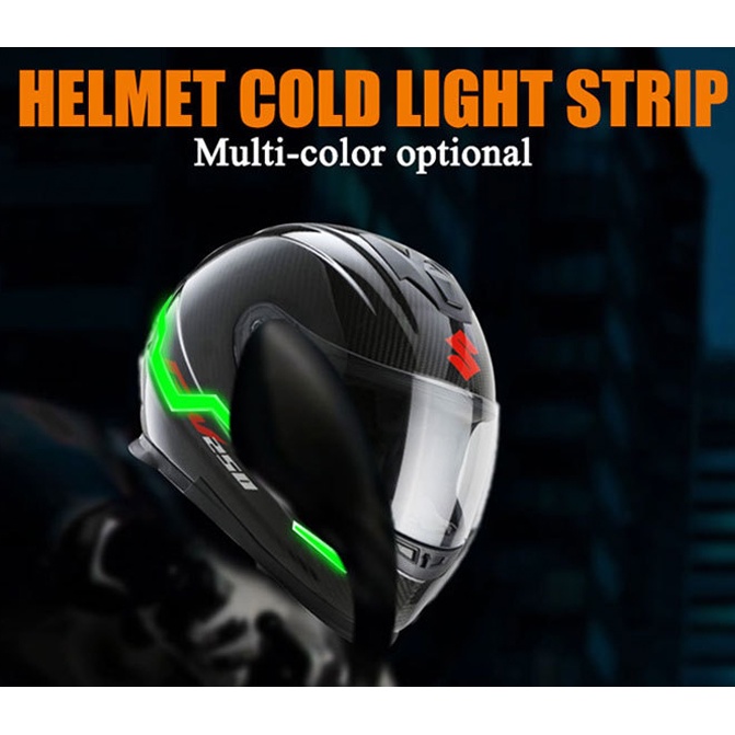 Bộ dây đèn LED KEVANLY trang trí mũ bảo hiểm xe mô tô