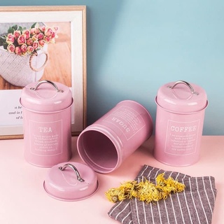 bộ hộp sắt đựng đường, cafe