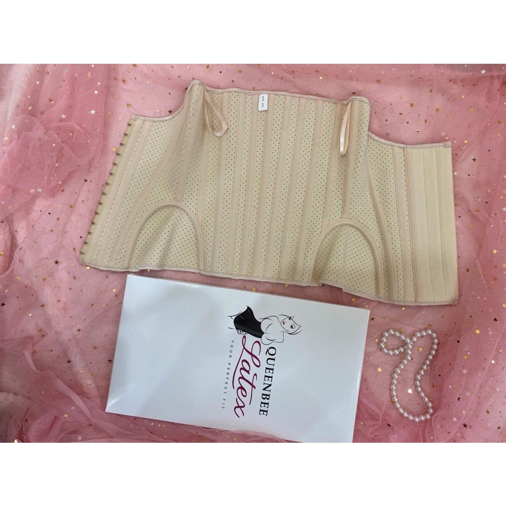 Gen nịt bụng latex che mỡ lưng giúp siết eo, định hình bụng.