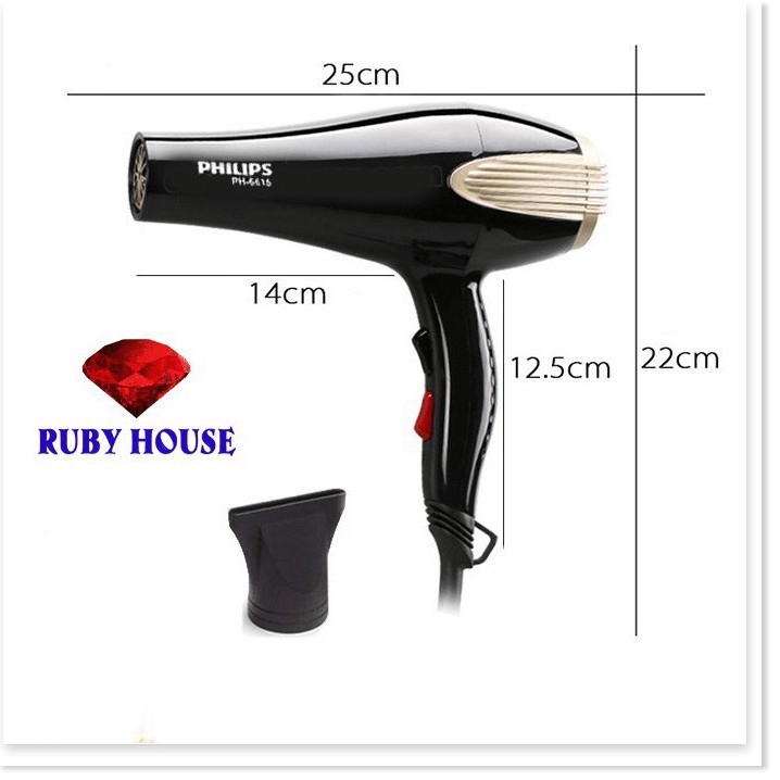 [CHÍNH HÃNG] Máy sấy tóc Phillips 6000W TH 6615 - Ruby House