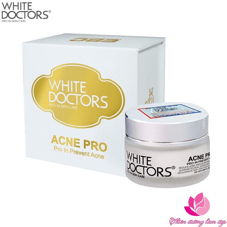 Kem ngừa mụn và Sẹo thâm WHITE DOCTORS Acne Pro - 25ml