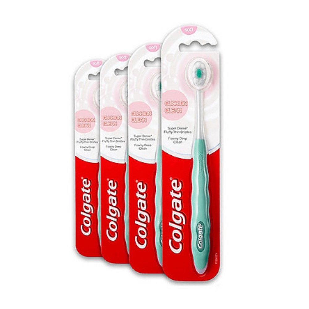 [Mã COSCOL11 giảm 8% đơn 250K] Bàn chải đánh răng Colgate Cushion Clean công nghệ tạo bọt kem siêu mịn