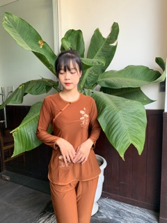 Đồ đi chùa, thun viền , thun tốt, đồ lam