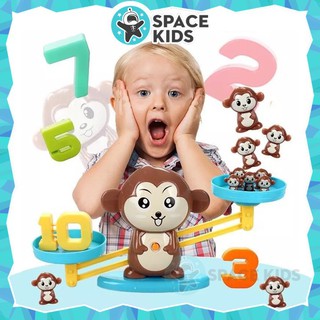 Đồ chơi thông minh khỉ cân bằng toán học Monkey Balance cho bé học toán - Space Kids