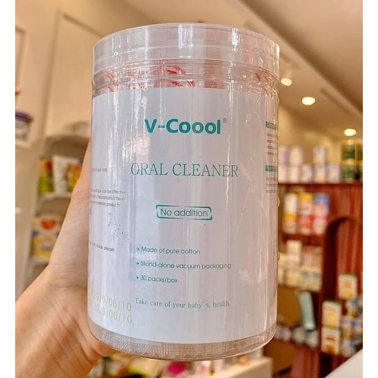 Hộp rơ lưỡi cho bé (hộp 30 thanh) chính hãng V-coool