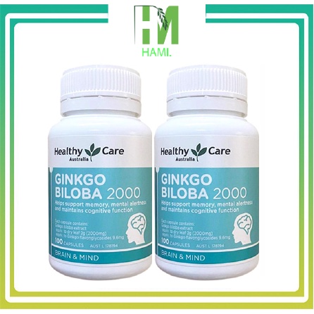 Bổ não Ginkgo 100 viên, ginkgo biloba viên uống bổ não của Úc sale lỗ lấy 5sao