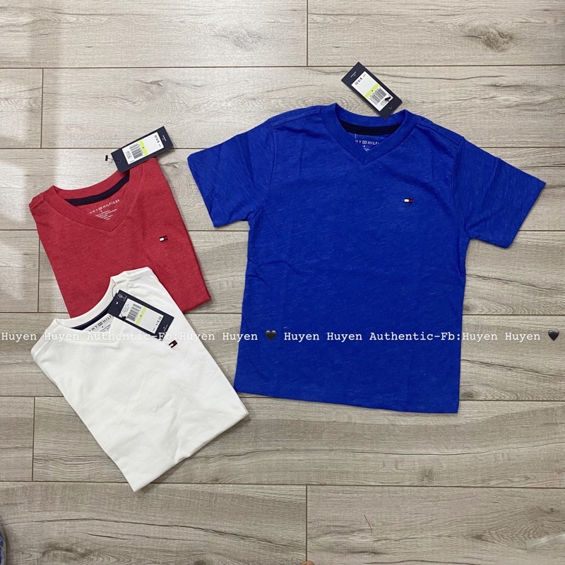 Áo Tommy cổ tim  cho bé