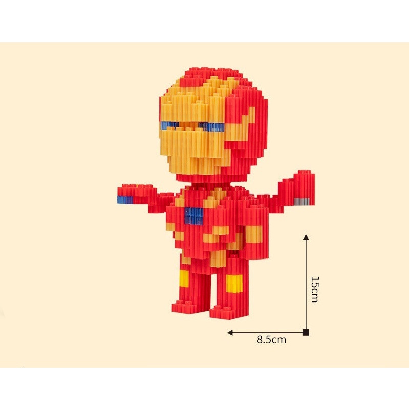 Đồ chơi xếp hình 3D brick mini size nhỏ 12cm đáng yêu