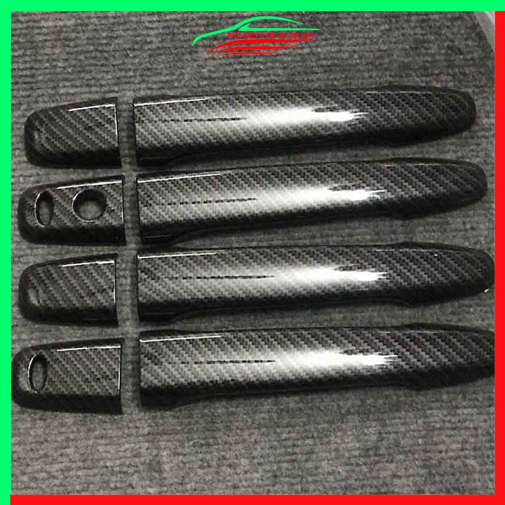 Ốp tay hõm Outlander 2016-2023 vân Carbon chống trầy bảo vệ cửa xe ô tô