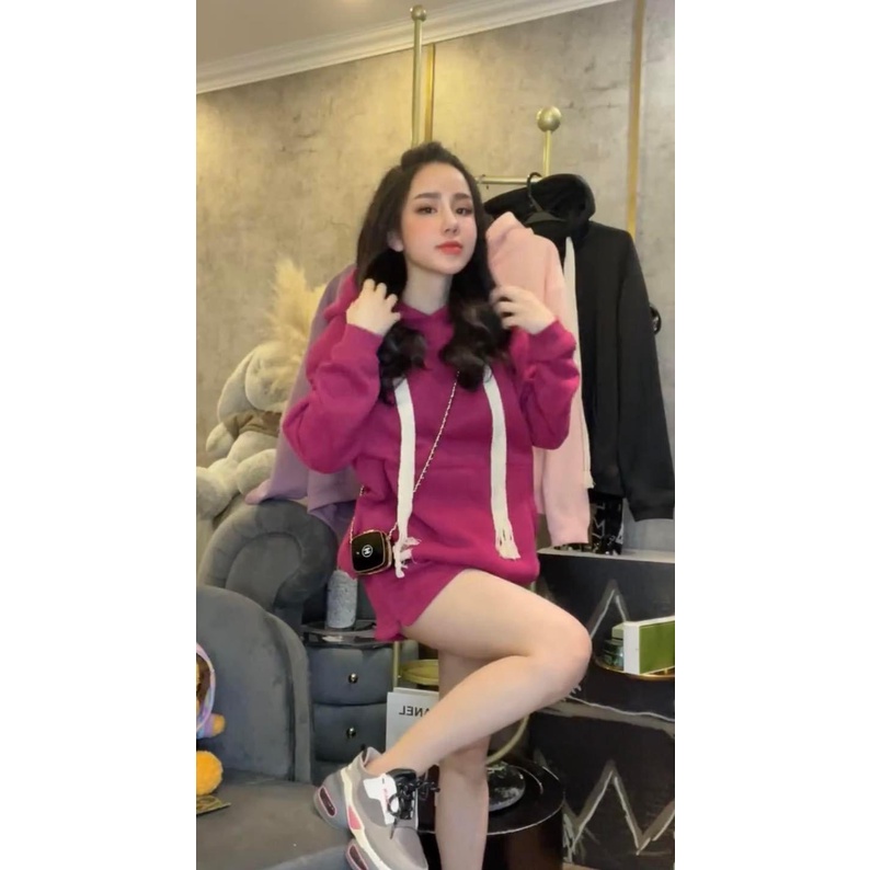 Bán sỉ Bộ Hodie mũ đùi Ess 5 màu cho nữ