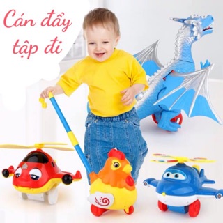 [Nhiều mẫu][Tập đi] Đồ chơi cán đẩy kêu cút kít hoặc đập cánh cực hấp dẫn dành cho bé tập đi hoặc mới biết đi. 03xx