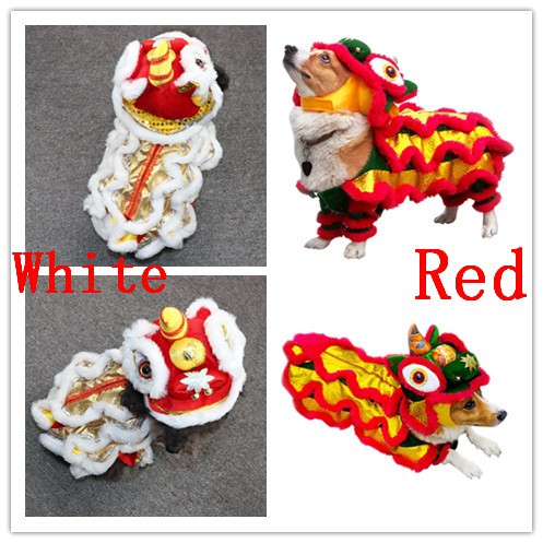 Bộ trang phục múa lân đáng yêu dành cho thú cưng