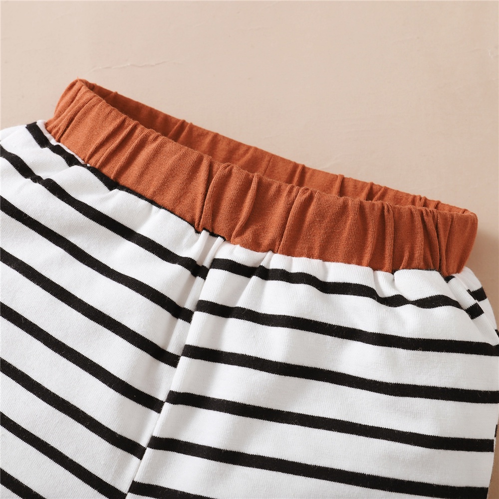 Set trang phục thể thao 2 mảnh MIKRDOO gồm áo không tay + quần short họa tiết kẻ sọc thời trang mùa hè cho bé trai