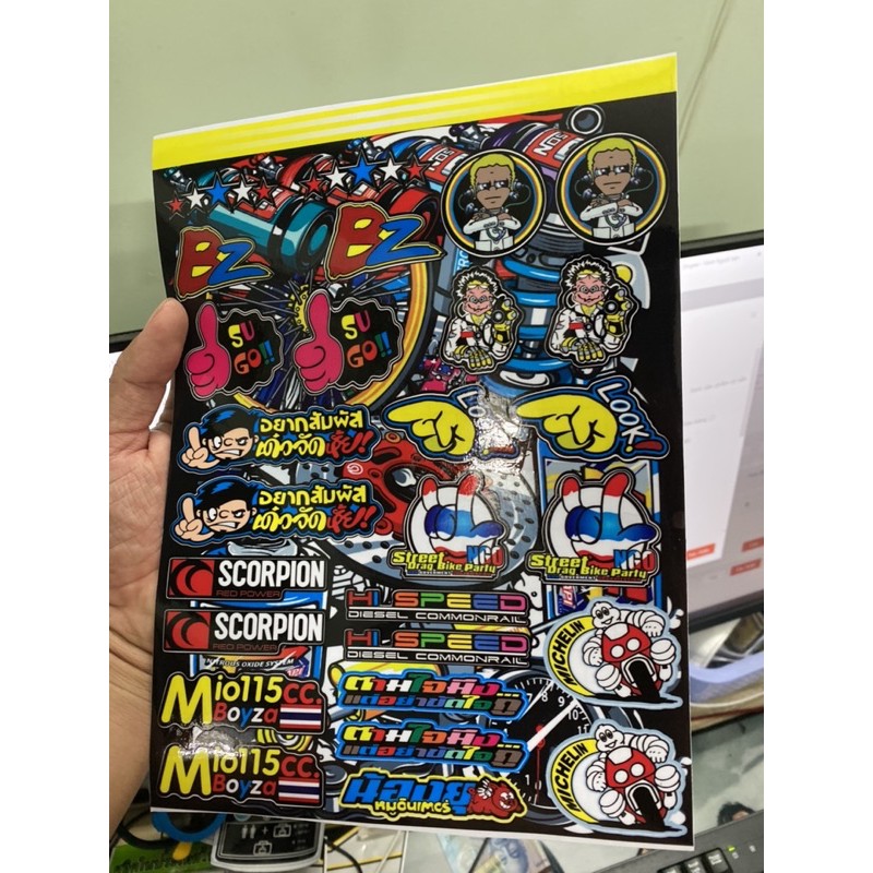 [Mã LIFEAU5SALE giảm 20k đơn 50k] [FREE SHIP+ QUÀ TẶNG] logo sticker thailan mini trang trí xe máy,laptop...