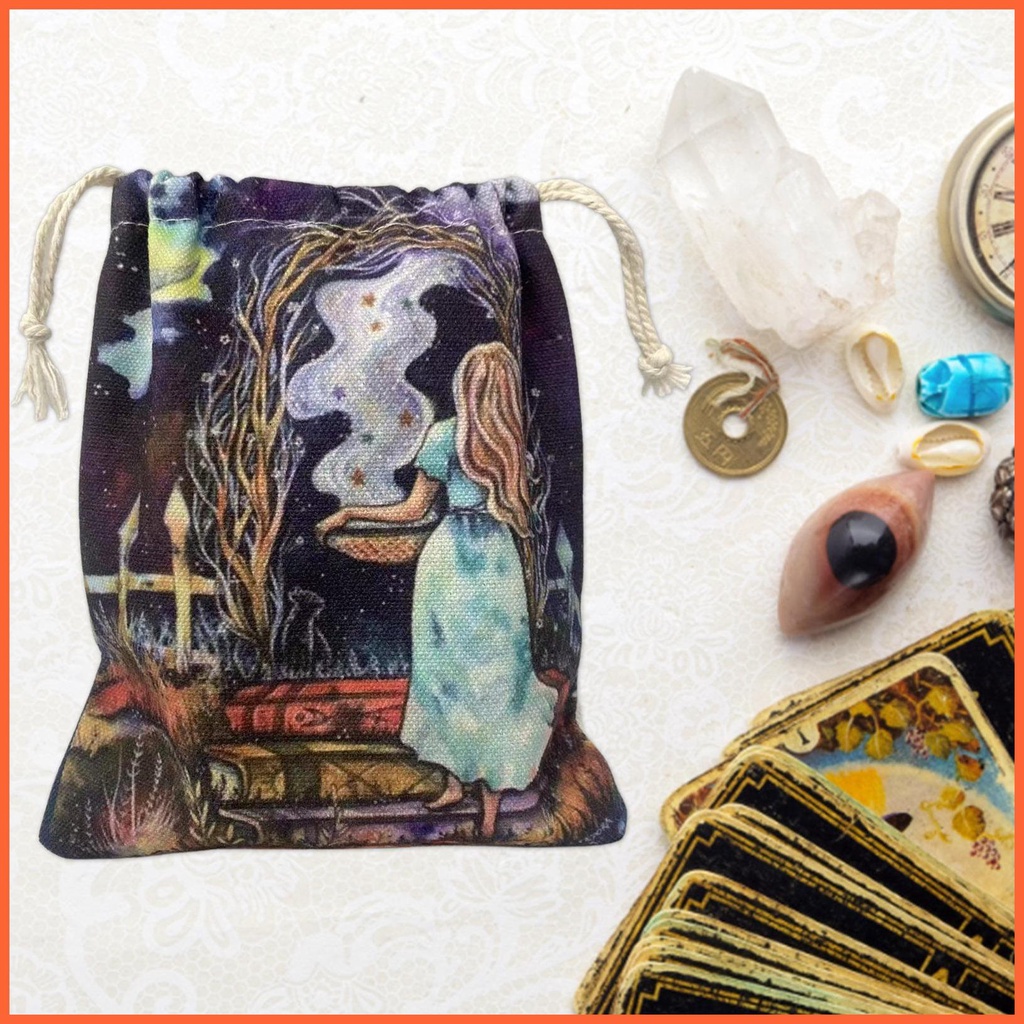 Túi Dây Rút Đựng Bài Tarot / Thẻ Bài Tarot Tiện Dụng