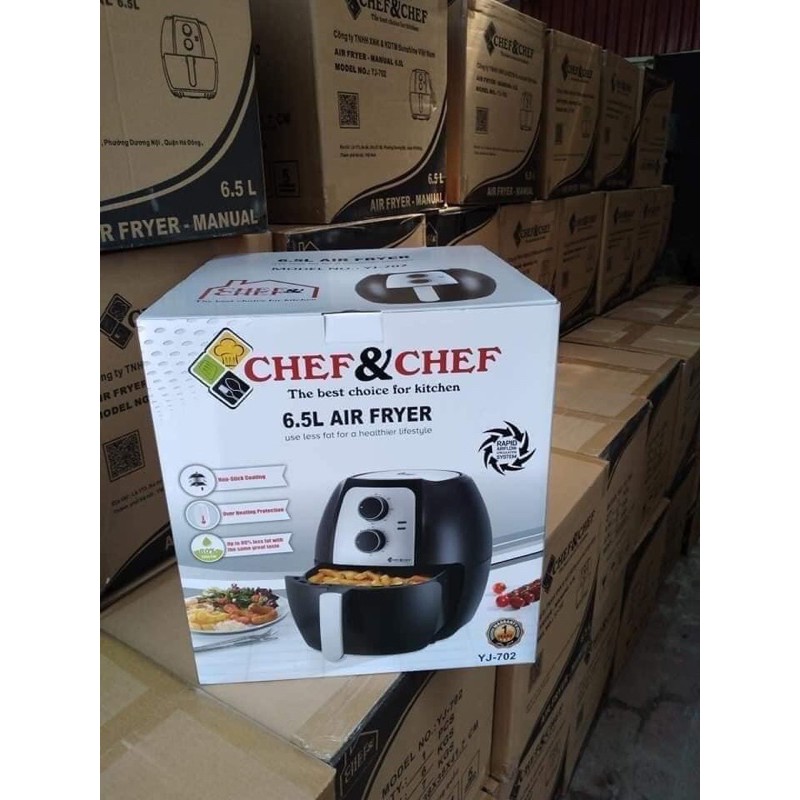 NỒI CHIÊN KHÔNG DẦU CHEF&amp;CHEF YJ-702 DUNG TÍCH ĐẠI 6,5L siêu rẻ