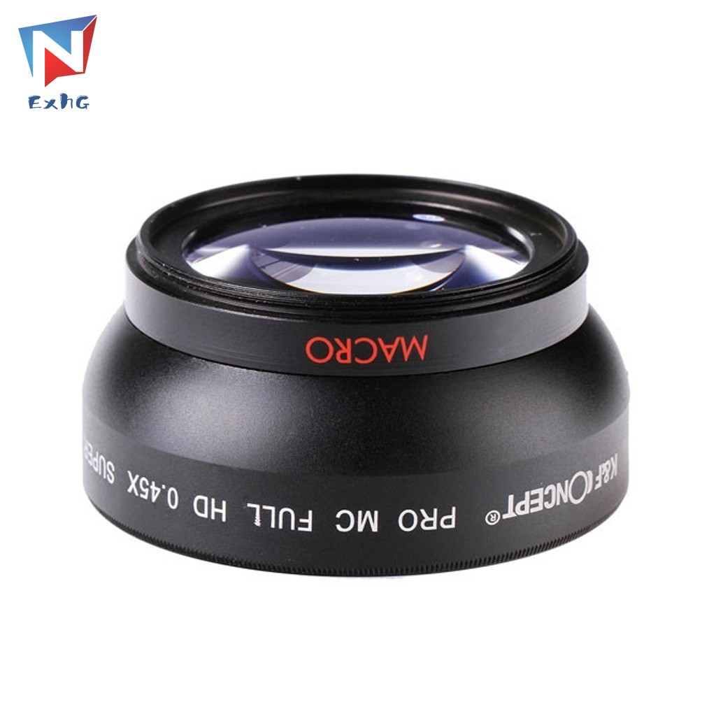 Ống Kính Góc Rộng 58mm 0.45x Có Thể Tháo Rời Kèm Ống Kính Micro Cho Canon 500d 600d @ My