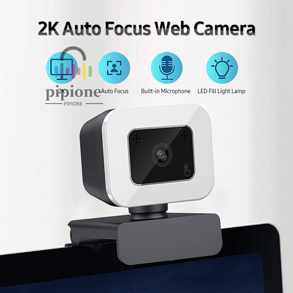Webcam X2K Có Micro Và Đèn Led Chống Ồn Cho Máy Ảnh | BigBuy360 - bigbuy360.vn